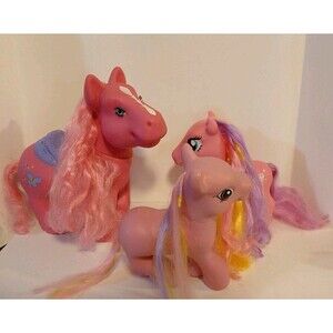 My Little Pony Lot Of 3 Jumbo 90s, Baby Sunsparkle, Diamond  Sparkle